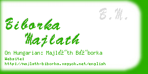 biborka majlath business card